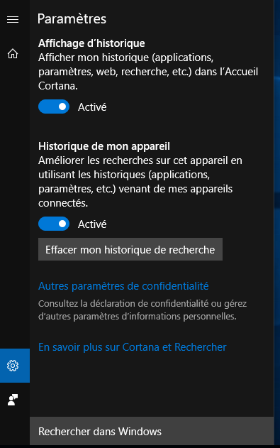 Capture-paramètres après désactivation de Cortana.PNG
