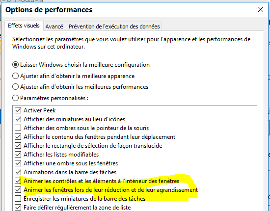 Capture-options à désactiver pour accélérer l'affichage de Windows 10 Démarrer.PNG