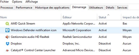 Capture démarrage windows 10 sans Onedrive.JPG