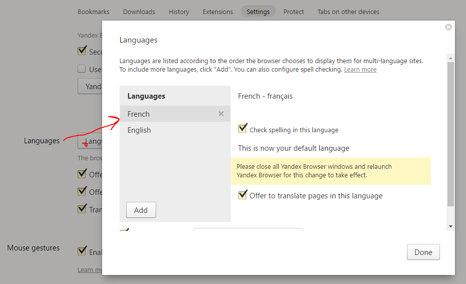 Capture-paramètres de langue dans Yandex.PNG