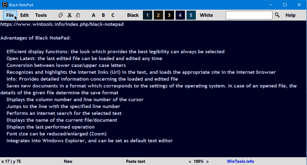 Fonctions Black Notepad.gif