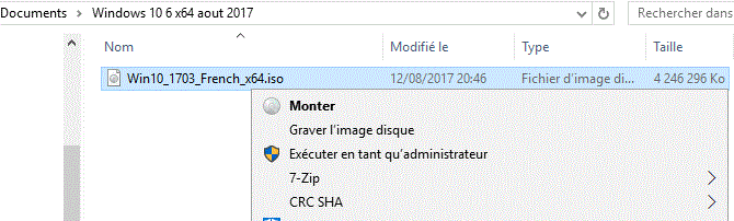 Capture-clic droit sur l'iso et clic sur monter.GIF