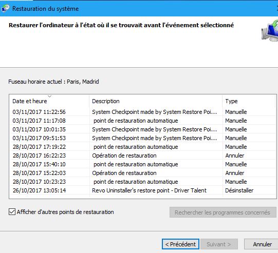 Capture-restauration dans propriétés système.JPG