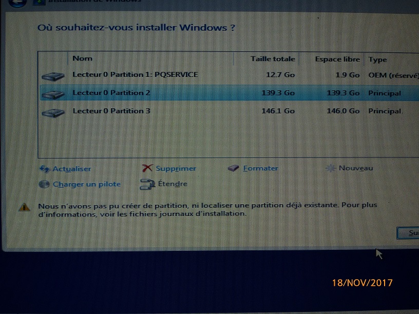 Partition 2 non allouée recrée par Windows.jpg