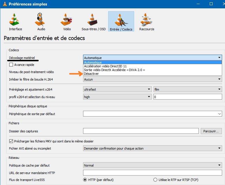 Capture-VLC préférences matérielles désactiver.jpg