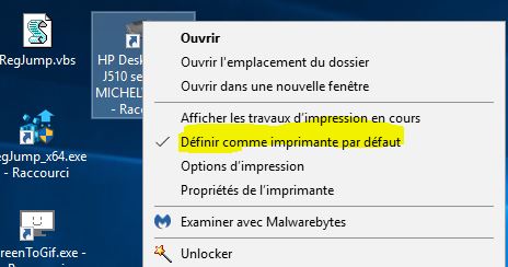 Capture-raccourci imprimante propriétés changer par défaut.JPG