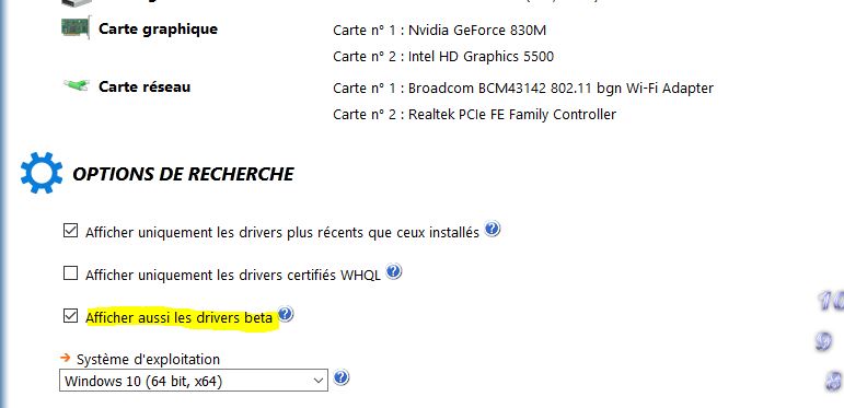 Capture-drivers bêta sélectionné.JPG