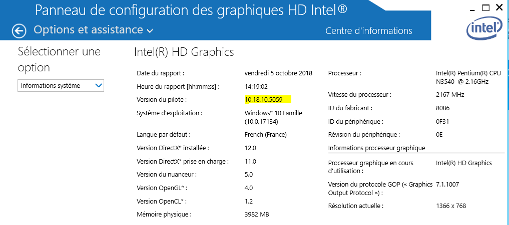 Capture-version pilote intel dans panneai.PNG