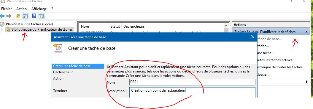 Capture-création d'une tâche point de restauration.JPG