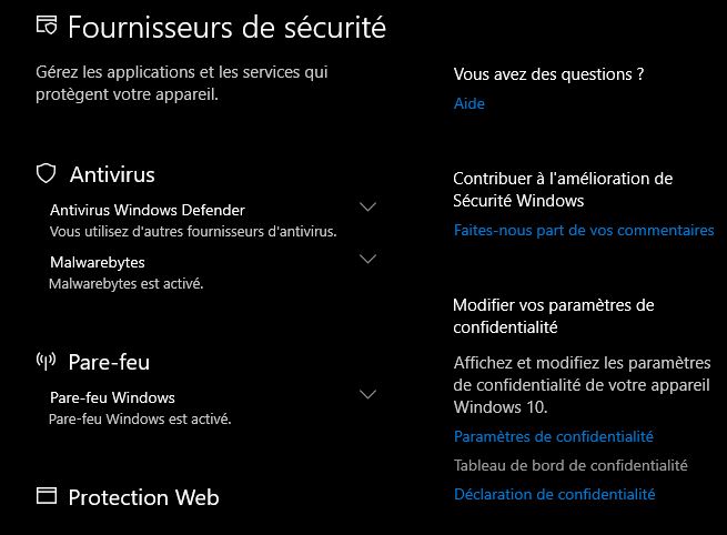Capture antivirus désactivés.JPG