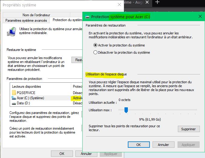 Capture-augmenter la place pour points de restauration.JPG
