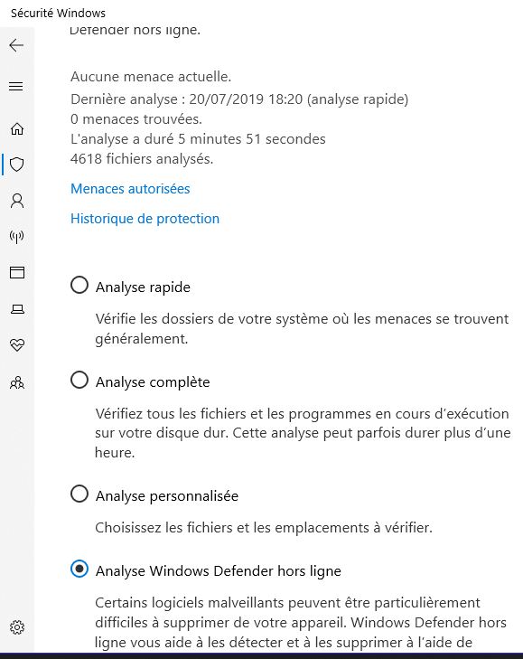 Capture-windows defender analyse hors ligne.JPG