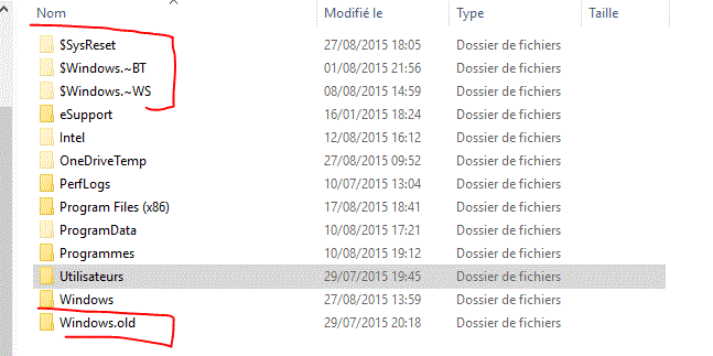 Capture-fichiers non supprimé0 sous Windows 10.GIF
