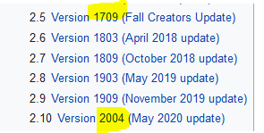 Capture-versions WIndows 10 successives.PNG