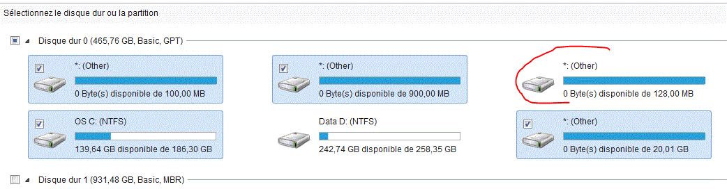 Capture-easus sauvegarde trouve un disque de 128 Go.GIF