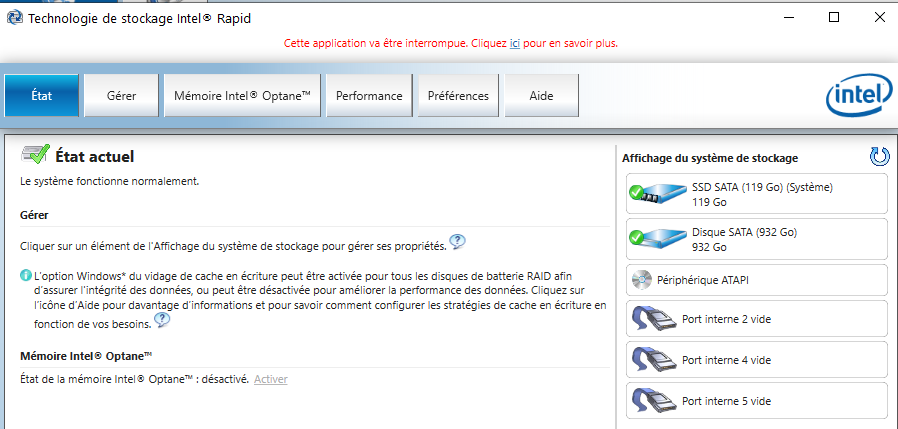 Capture-Intel Storage rapid existant.PNG