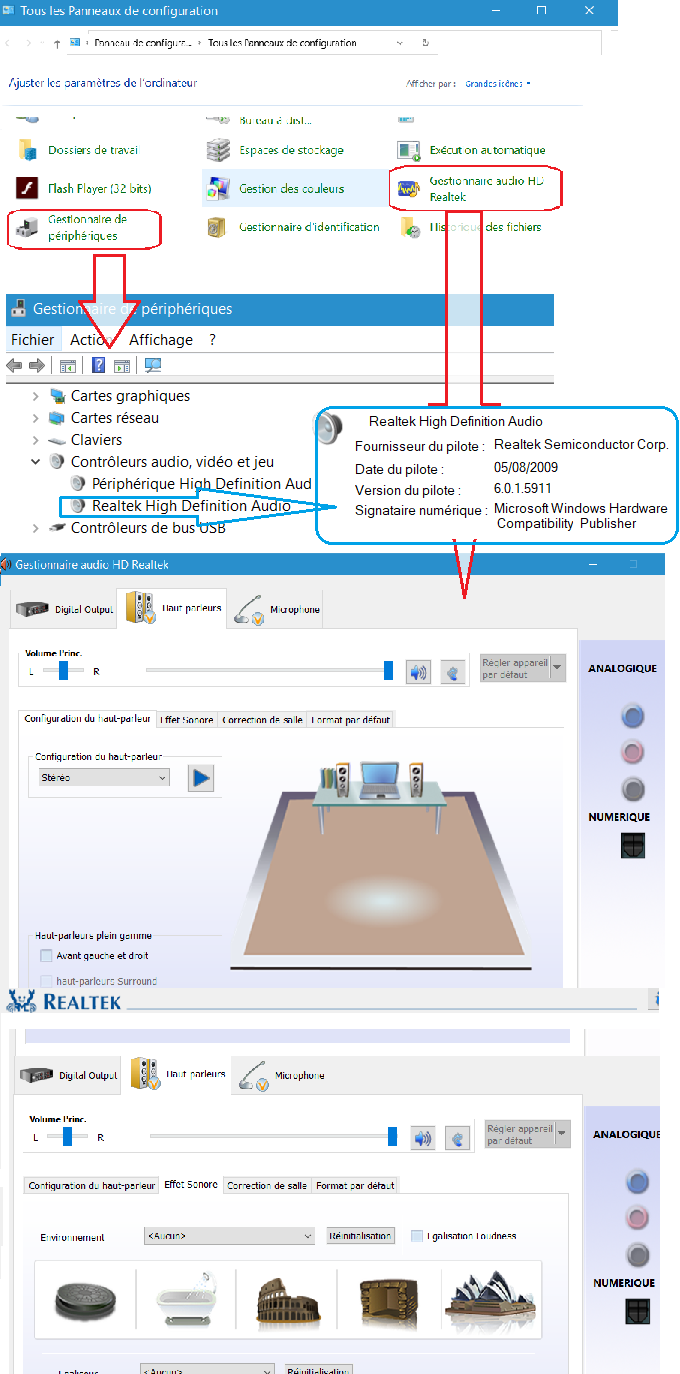 Pas de modification du Son