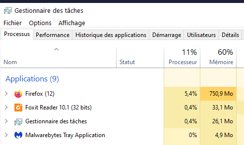 Capture-Foxit Reader consommation processeur mémoire.PNG