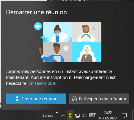 Capture-démarrer une réunion icône barre de tâches.PNG