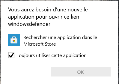Capture-image reçue lors de tentative d'ouvrir WIndows Defender.PNG