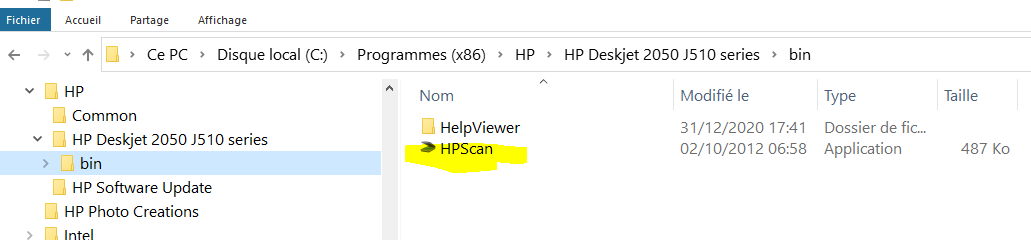 Capture-créer raccourci Scan HP.PNG
