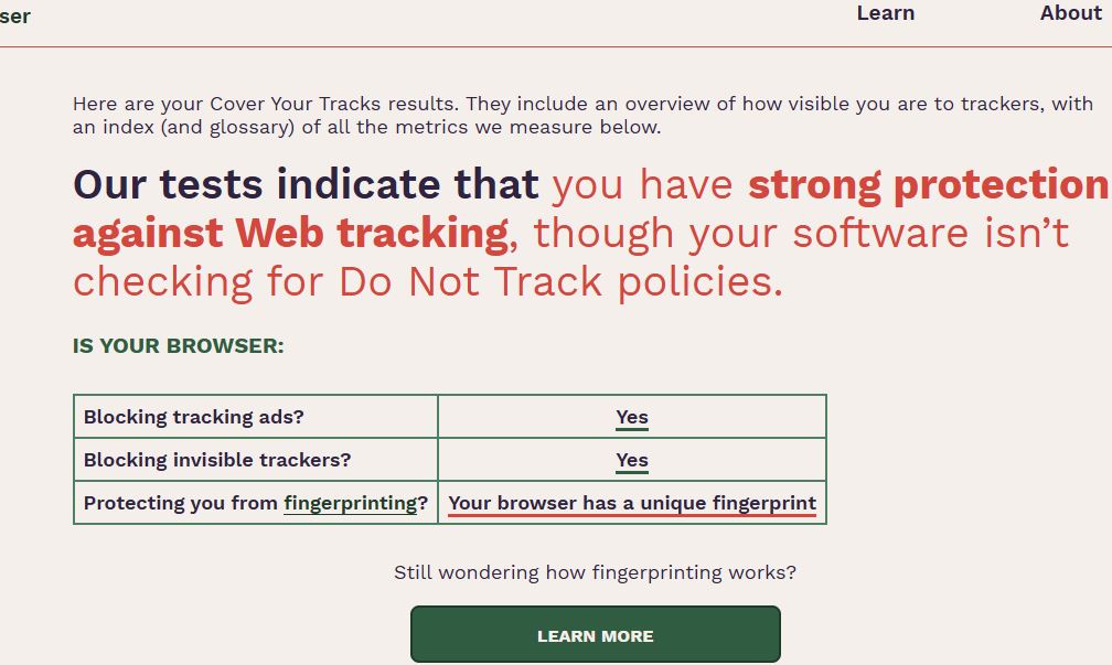 Capture-test contre tracking Firefox  avec malwarebytes browser.JPG