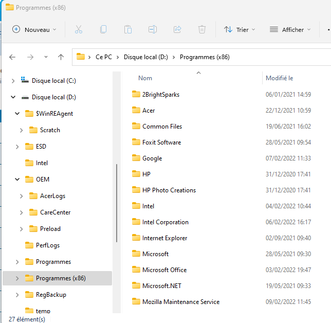 Capture d’écran D système est en réalité celui de C Windows 10 c'est a dire inversé.png