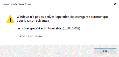Capture-sauvegarde impossible erreur N°80070002.GIF