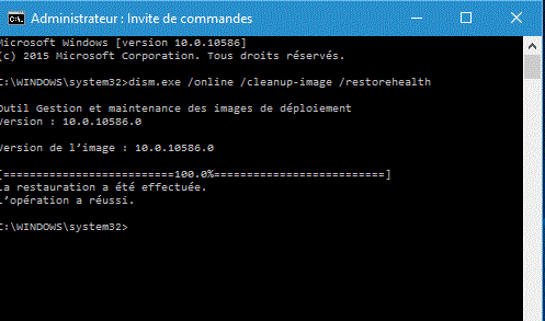 Capture-restauration dism.exe réussie.GIF