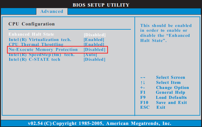Asrock P43DE3 CPU conf.png